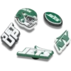Paquete de 5 colgantes para zapatos Jibbitz de los New York Jets de la NFL Paquete de 5 colgantes para zapatos Jibbitz de los New York Jets de la NFL