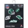 Paquete de 5 colgantes para zapatos Jibbitz de los New York Jets de la NFL Paquete de 5 colgantes para zapatos Jibbitz de los New York Jets de la NFL