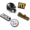 Paquete de 5 colgantes para zapatos Jibbitz de los Pittsburgh Steelers de la NFL Paquete de 5 colgantes para zapatos Jibbitz de los Pittsburgh Steelers de la NFL