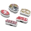 Paquete de 5 colgantes para zapatos Jibbitz de los San Francisco 49ers de la NFL Paquete de 5 colgantes para zapatos Jibbitz de los San Francisco 49ers de la NFL