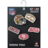 Paquete de 5 colgantes para zapatos Jibbitz de los San Francisco 49ers de la NFL Paquete de 5 colgantes para zapatos Jibbitz de los San Francisco 49ers de la NFL