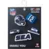 Paquete de 5 colgantes para zapatos Jibbitz de los Seattle Seahawks de la NFL Paquete de 5 colgantes para zapatos Jibbitz de los Seattle Seahawks de la NFL
