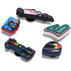 Paquete de 5 colgantes para zapatos Jibbitz™ de Oracle Red Bull Racing Crocs