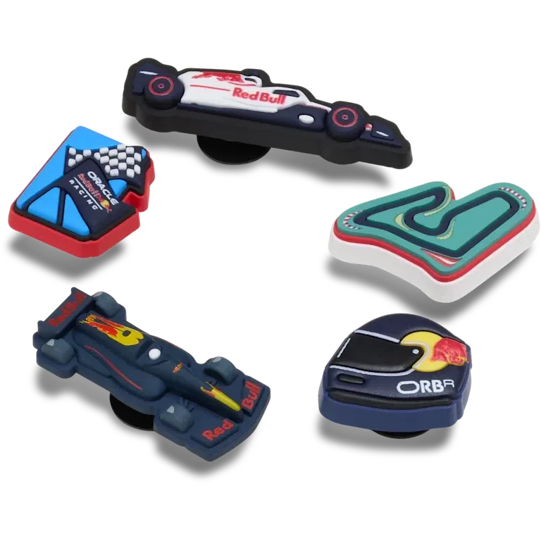 Paquete de 5 colgantes para zapatos Jibbitz™ de Oracle Red Bull Racing Crocs Paquete de 5 colgantes para zapatos Jibbitz™ de Oracle Red Bull Racing Crocs