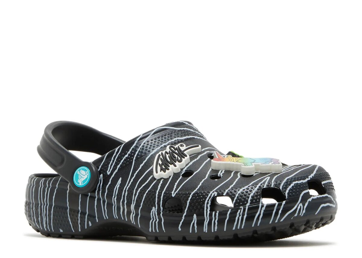 Ron English x Classic Clog Kids «Party Animals – Zebra Black» Ron English x Classic Clog Kids «Party Animals – Zebra Black»