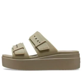 Sandalia de cuña baja Brooklyn «Beige»