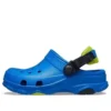 Sandalias azules de tacón plano