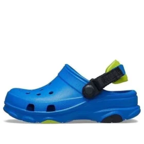 Sandalias azules de tacón plano