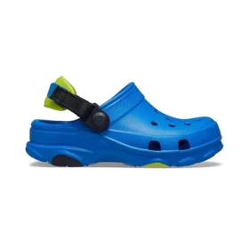 Sandalias azules de tacón plano