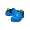 Sandalias azules de tacón plano