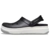 Sandalias Band Full Force con suela gruesa, negras y blancas, unisex