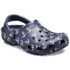 Sandalias Classic Clog con estampado, color azul oscuro