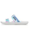 Sandalias clásicas, coloridas, unisex y multicolores en blanco