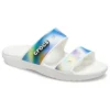 Sandalias clásicas, coloridas, unisex y multicolores en blanco