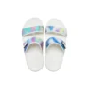 Sandalias clásicas, coloridas, unisex y multicolores en blanco