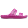 Sandalias clásicas y cómodas unisex en morado y rojo