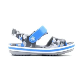 Sandalias con estampado en gris claro