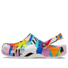 Sandalias de playa clásicas unisex multicolor y blancas