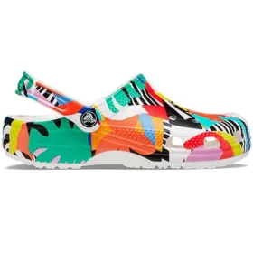 Sandalias de playa clásicas unisex multicolor y blancas