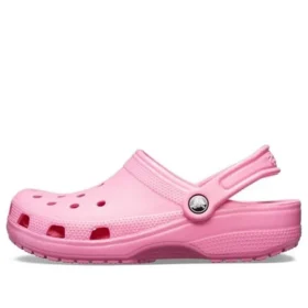 Sandalias de playa tipo zueco clásicas rosa