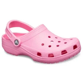 Sandalias de playa tipo zueco clásicas rosa