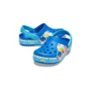 Sandalias deportivas de playa con tacón plano «Funny Shark Small Crocs» en azul