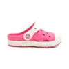 Sandalias deportivas rosas de tacón bajo para exterior de Crocs, talla pequeña