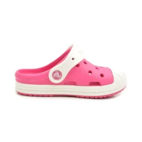 Sandalias deportivas rosas de tacón bajo para exterior de Crocs, talla pequeña