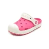 Sandalias deportivas rosas de tacón bajo para exterior de Crocs, talla pequeña