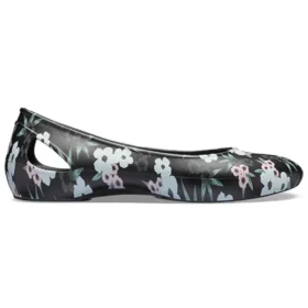 Sandalias Larua con estampado, negras