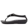 Sandalias negras transpirables, cómodas y ligeras