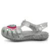 Sandalias planas Isabella Glitter «Gris-Plata»