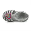 Sandalias planas Isabella Glitter «Gris-Plata»