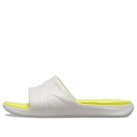 Sandalias Reviva de tira ancha y puntera redonda «Yellow White»