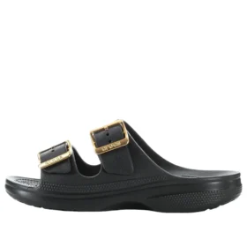 Sandalias Saturday con hebilla metalizada «Black»