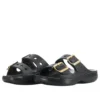 Sandalias Saturday con hebilla metalizada «Black»
