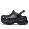 Sandalias Small Whale Retro Crocs de suela gruesa, negras