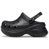 Sandalias Small Whale Retro Crocs de suela gruesa, negras