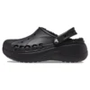 Sandalias tipo zueco con plataforma y forro Baya Lined Clog «Negro»