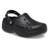 Sandalias tipo zueco con plataforma y forro Baya Lined Clog «Negro»