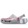 Sandalias unisex deportivas casuales de talón plano para exterior Coca-Cola x Crocs Crossover Light X, color gris