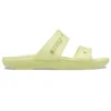 Sandalias unisex deportivas cómodas con suela blanda, color amarillo