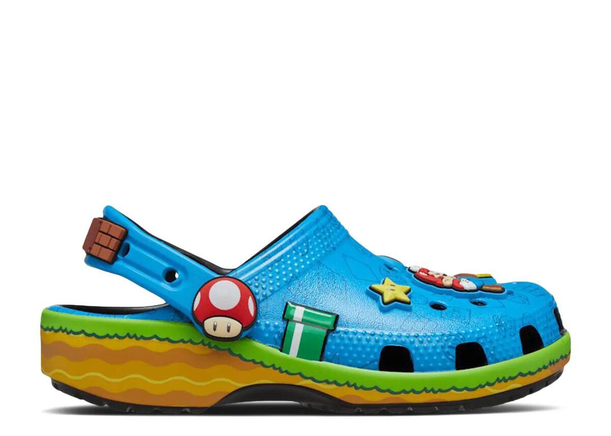 Super Mario x Classic Clog para niños «Azul» Super Mario x Classic Clog para niños «Azul»