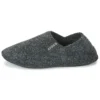 Zapatillas de casa clásicas de suela blanda, unisex, negras