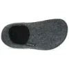 Zapatillas de casa clásicas de suela blanda, unisex, negras