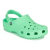 Zapatillas de casa clásicas de talón plano para exterior, color verde