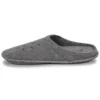Zapatillas de casa clásicas informales, gruesas y cálidas, unisex, gris