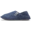 Zapatillas de casa clásicas unisex con suela blanda, de color azul