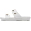 Zapatillas de casa planas de talón bajo para exterior, con suela blanda y cómodas, en color blanco