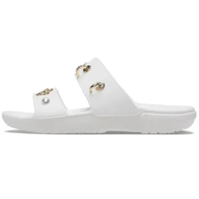 Zapatillas de casa planas de talón bajo para exterior, con suela blanda y cómodas, en color blanco